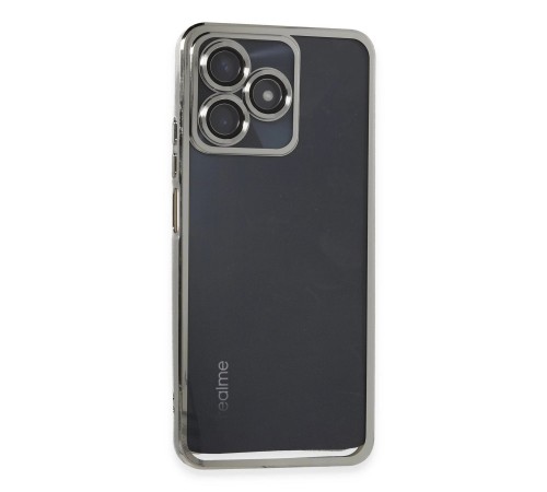 Realme C53 Kılıf Razer Lensli Silikon - Gümüş