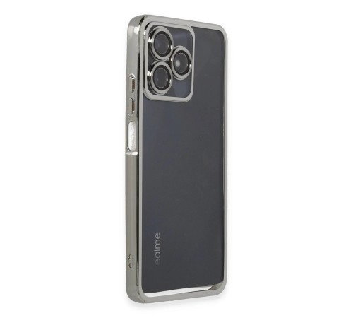 Realme C53 Kılıf Razer Lensli Silikon - Gümüş