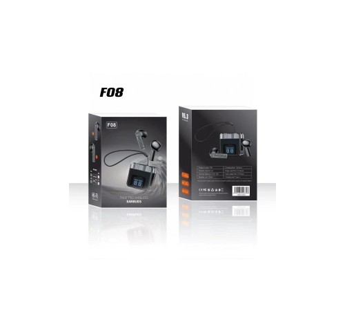 Karler Bass F08 Dijital Şarj Göstergeli TWS Bluetooth Kulaklık - Siyah Karler Bass F08 Dijital Şarj Göstergeli TWS Bluetooth Kulaklık - Siyah