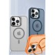 iPhone 14 Kılıf Flet Lens Magsafe Kapak - Lacivert