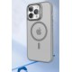 iPhone 14 Kılıf Flet Lens Magsafe Kapak - Lacivert
