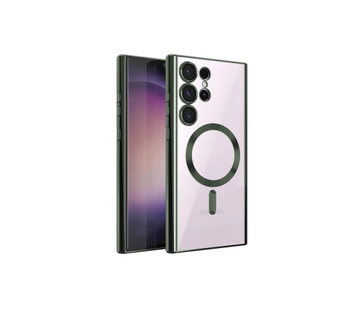 Samsung Galaxy S24 Ultra Kılıf Kross Magneticsafe Kapak - Koyu Yeşil Samsung Galaxy S24 Ultra Kılıf Kross Magneticsafe Kapak - Koyu Yeşil
