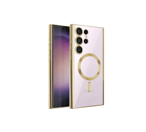 Samsung Galaxy S24 Ultra Kılıf Kross Magneticsafe Kapak - Gold Samsung Galaxy S24 Ultra Kılıf Kross Magneticsafe Kapak - Gold