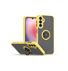 Samsung Galaxy A05S Kılıf Montreal Yüzüklü Silikon Kapak - Sarı