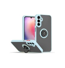 Samsung Galaxy A05S Kılıf Montreal Yüzüklü Silikon Kapak - Buz Mavi