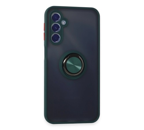 Samsung Galaxy M34 5G Kılıf Montreal Yüzüklü Silikon Kapak - Yeşil Samsung Galaxy M34 5G Kılıf Montreal Yüzüklü Silikon Kapak - Yeşil