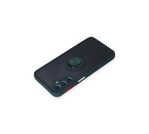 Samsung Galaxy M34 5G Kılıf Montreal Yüzüklü Silikon Kapak - Yeşil Samsung Galaxy M34 5G Kılıf Montreal Yüzüklü Silikon Kapak - Yeşil