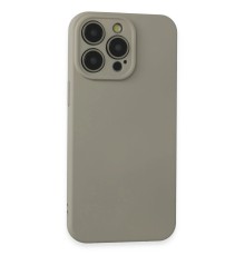 iPhone 15 Pro Max Kılıf Nano içi Kadife Silikon - Beyaz Titanyum