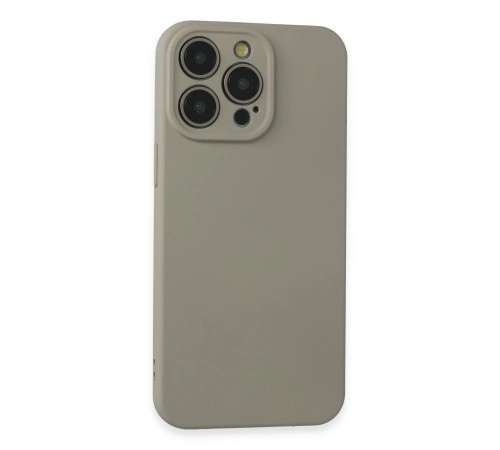 iPhone 15 Pro Max Kılıf Nano içi Kadife Silikon - Beyaz Titanyum iPhone 15 Pro Max Kılıf Nano içi Kadife Silikon - Beyaz Titanyum