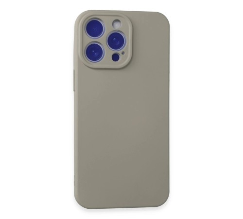iPhone 15 Pro Max Kılıf Nano içi Kadife Silikon - Titan Gri iPhone 15 Pro Max Kılıf Nano içi Kadife Silikon - Titan Gri