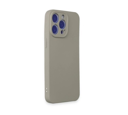 iPhone 15 Pro Max Kılıf Nano içi Kadife Silikon - Titan Gri iPhone 15 Pro Max Kılıf Nano içi Kadife Silikon - Titan Gri