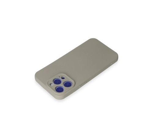 iPhone 15 Pro Max Kılıf Nano içi Kadife Silikon - Titan Gri iPhone 15 Pro Max Kılıf Nano içi Kadife Silikon - Titan Gri