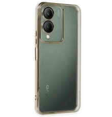 Vivo Y17S Kılıf Razer Lensli Silikon - Gold