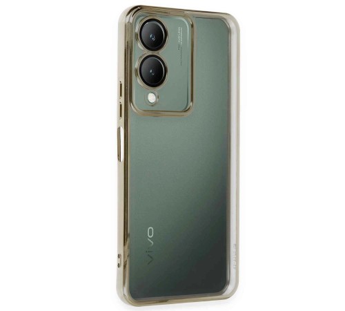Vivo Y17S Kılıf Razer Lensli Silikon - Gold Vivo Y17S Kılıf Razer Lensli Silikon - Gold