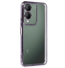 Vivo Y17S Kılıf Razer Lensli Silikon - Mor