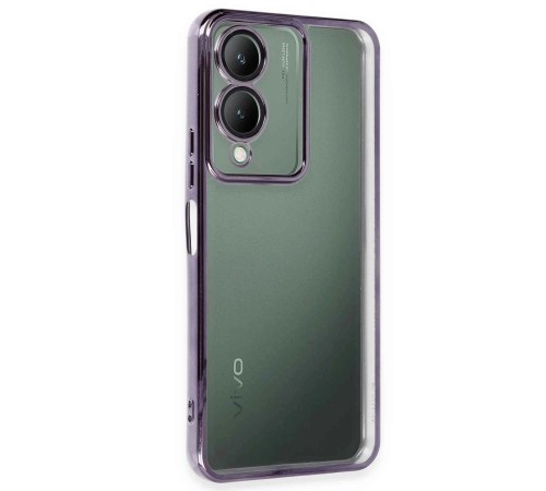 Vivo Y17S Kılıf Razer Lensli Silikon - Mor Vivo Y17S Kılıf Razer Lensli Silikon - Mor