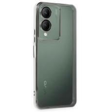 Vivo Y17S Kılıf Razer Lensli Silikon - Gümüş