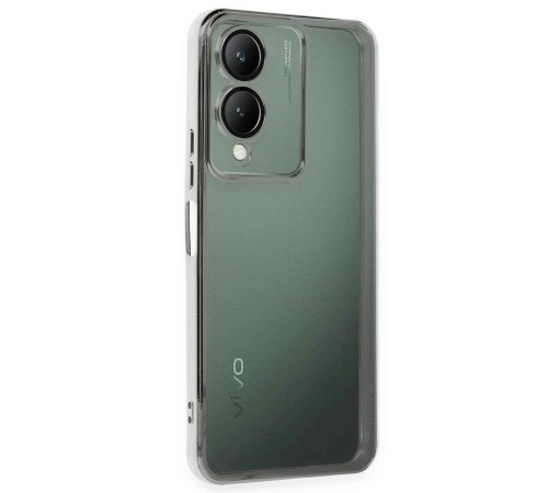 Vivo Y17S Kılıf Razer Lensli Silikon - Gümüş Vivo Y17S Kılıf Razer Lensli Silikon - Gümüş