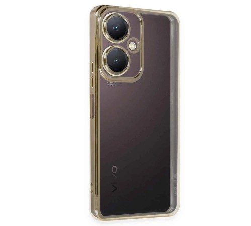 Vivo Y27 Kılıf Razer Lensli Silikon - Gold Vivo Y27 Kılıf Razer Lensli Silikon - Gold