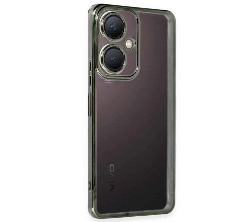 Vivo Y27 Kılıf Razer Lensli Silikon - Yeşil Vivo Y27 Kılıf Razer Lensli Silikon - Yeşil