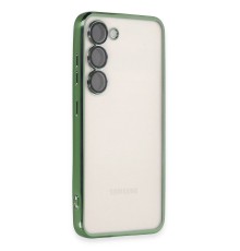 Samsung Galaxy S24 Kılıf Razer Lensli Silikon - Yeşil