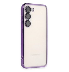 Samsung Galaxy S24 Kılıf Razer Lensli Silikon - Mor