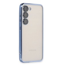 Samsung Galaxy S24 Kılıf Razer Lensli Silikon - Açık Mavi