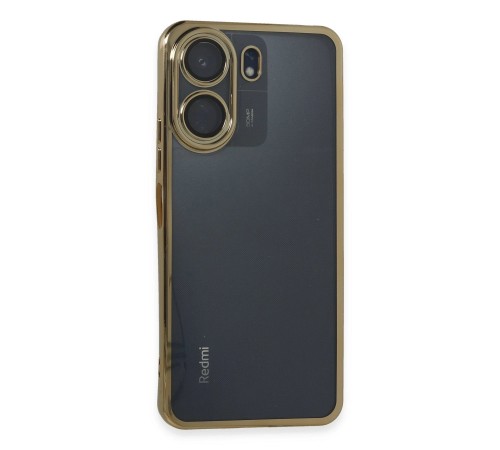 Xiaomi Redmi 13C Kılıf Razer Lensli Silikon - Gold