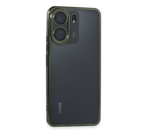 Xiaomi Redmi 13C Kılıf Razer Lensli Silikon - Yeşil