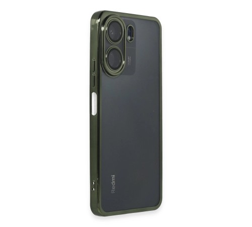 Xiaomi Redmi 13C Kılıf Razer Lensli Silikon - Yeşil