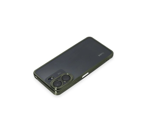 Xiaomi Redmi 13C Kılıf Razer Lensli Silikon - Yeşil