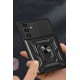 Samsung Galaxy A25 5G Kılıf Pars Lens Yüzüklü Silikon - Kırmızı