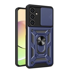 Samsung Galaxy A25 5G Kılıf Pars Lens Yüzüklü Silikon - Lacivert