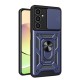 Samsung Galaxy A25 5G Kılıf Pars Lens Yüzüklü Silikon - Lacivert