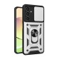 Samsung Galaxy A25 5G Kılıf Pars Lens Yüzüklü Silikon - Gümüş