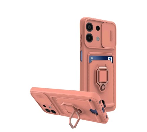 Xiaomi Redmi Note 13 4G Kılıf Zuma Kartvizitli Yüzüklü Silikon - Pembe Xiaomi Redmi Note 13 4G Kılıf Zuma Kartvizitli Yüzüklü Silikon - Pembe