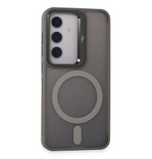 Samsung Galaxy S24 Flet Lens Magsafe Kapak - Gri