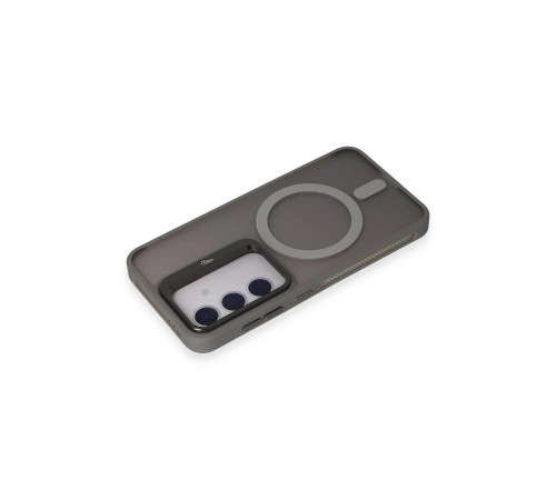 Samsung Galaxy S24 Flet Lens Magsafe Kapak - Gri Samsung Galaxy S24 Flet Lens Magsafe Kapak - Gri