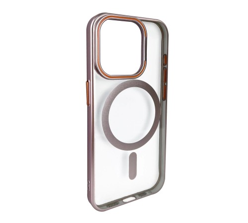 iPhone 14 Pro Crown Lens Standlı Magsafe Kapak - Pembe iPhone 14 Pro Crown Lens Standlı Magsafe Kapak - Pembe