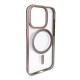 iPhone 14 Pro Crown Lens Standlı Magsafe Kapak - Pembe