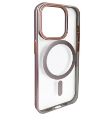 iPhone 14 Pro Max Crown Lens Standlı Magsafe Kapak - Pembe