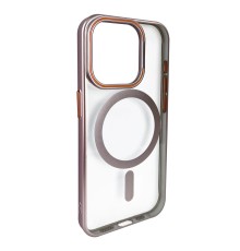 iPhone 15 Crown Lens Standlı Magsafe Kapak - Pembe