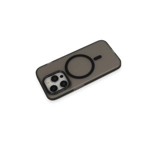 iPhone 14 Pro Frost Standlı Magsafe Kapak - Siyah