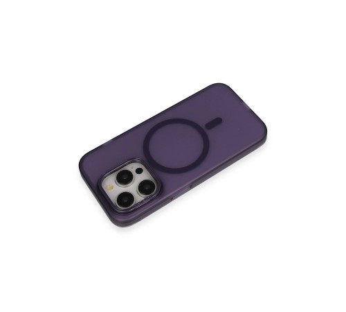 iPhone 14 Pro Frost Standlı Magsafe Kapak - Derin Mor iPhone 14 Pro Frost Standlı Magsafe Kapak - Derin Mor