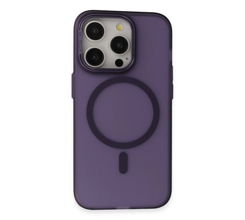 iPhone 14 Pro Max Frost Standlı Magsafe Kapak - Derin Mor iPhone 14 Pro Max Frost Standlı Magsafe Kapak - Derin Mor