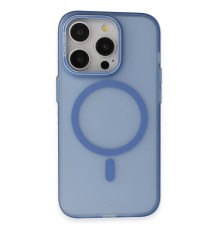 iPhone 15 Pro Frost Standlı Magsafe Kapak - Sierra Blue
