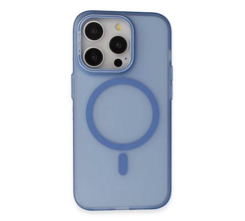 iPhone 15 Pro Frost Standlı Magsafe Kapak - Sierra Blue iPhone 15 Pro Frost Standlı Magsafe Kapak - Sierra Blue