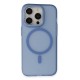 iPhone 15 Pro Frost Standlı Magsafe Kapak - Sierra Blue