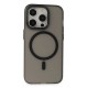 iPhone 15 Pro Max Frost Standlı Magsafe Kapak - Siyah