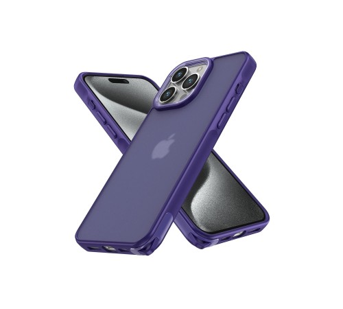 iPhone 12 Pro Max Kılıf Elegant Kapak - Derin Mor